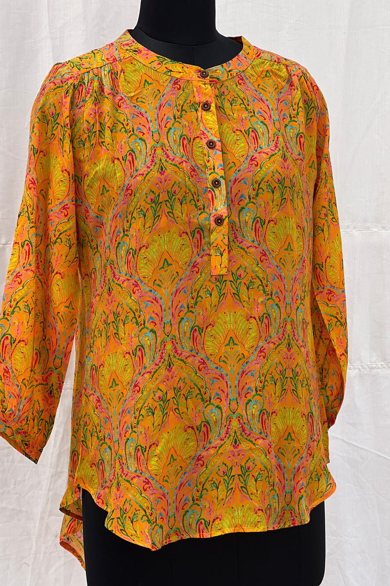 Yellow Abstract Art Shirt-shirts-Ekana Label