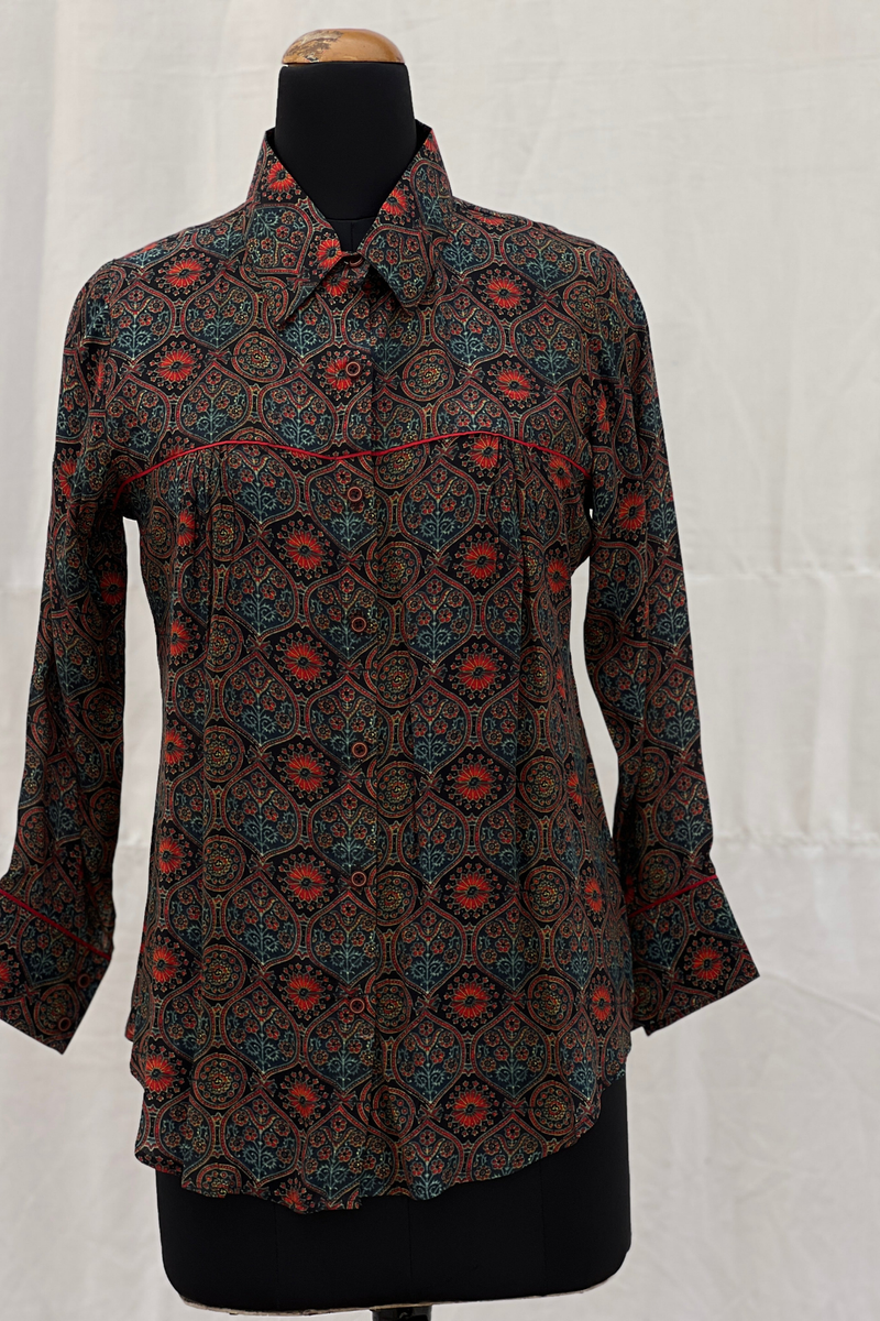 Ajrakh Beauty Shirt-shirts-Ekana Label