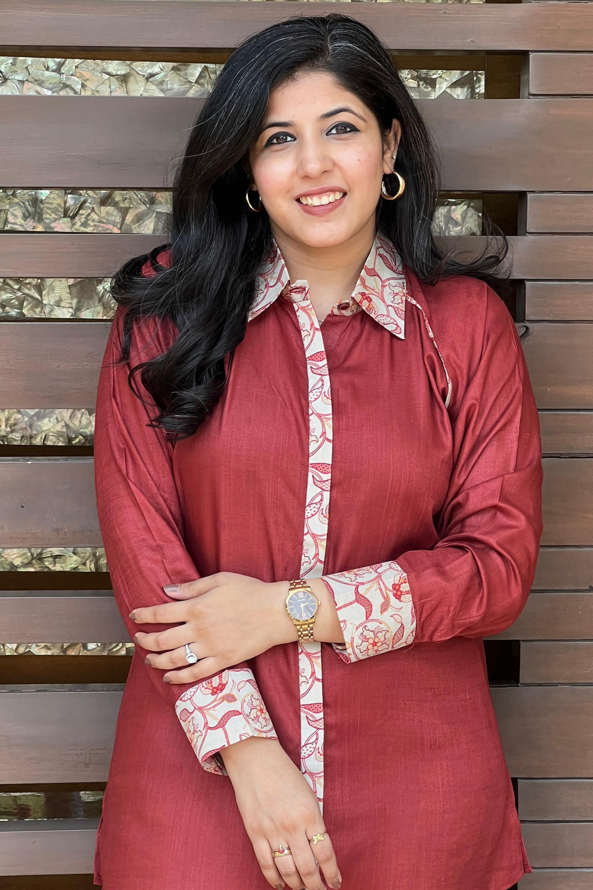 Berry Bloom Kalamkari Set-Co-ord Set-Ekana Label