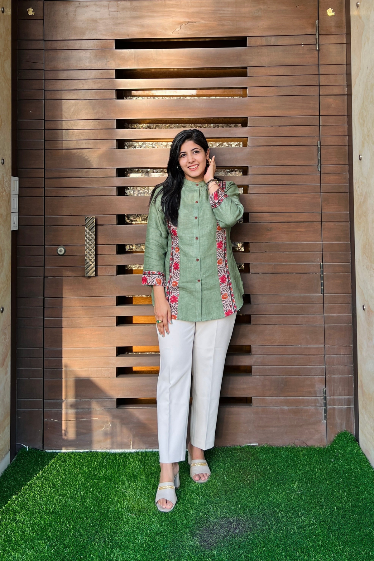 Minty Breeze Linen Shirt-shirts-Ekana Label