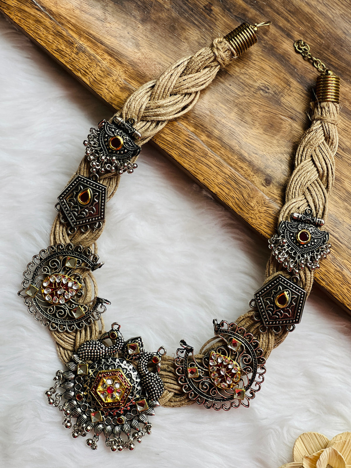 Prakritik Jute Necklace-jewellery-Ekana Label