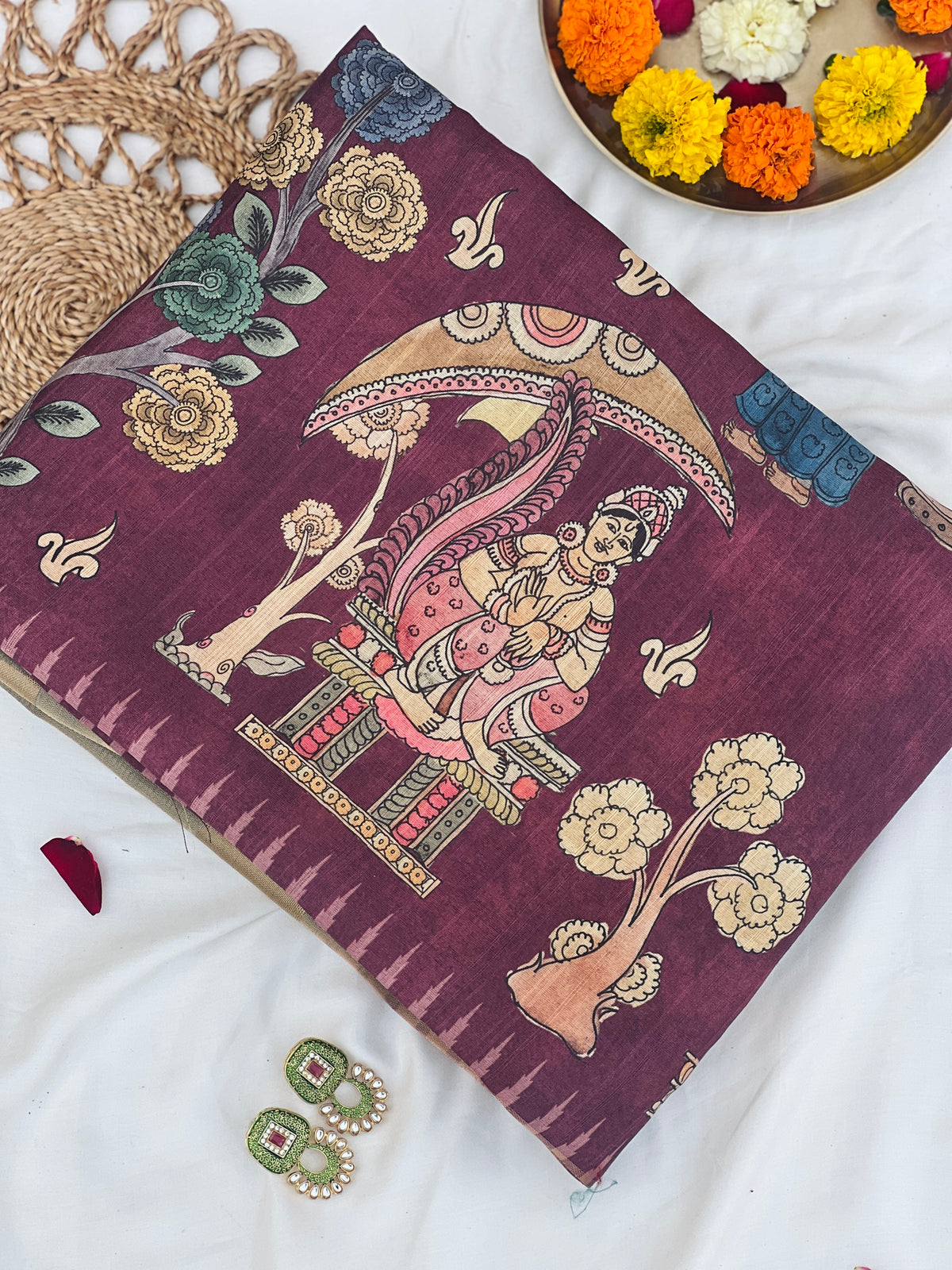 Aarzoo Jacquard Butti Saree-Ekana Label