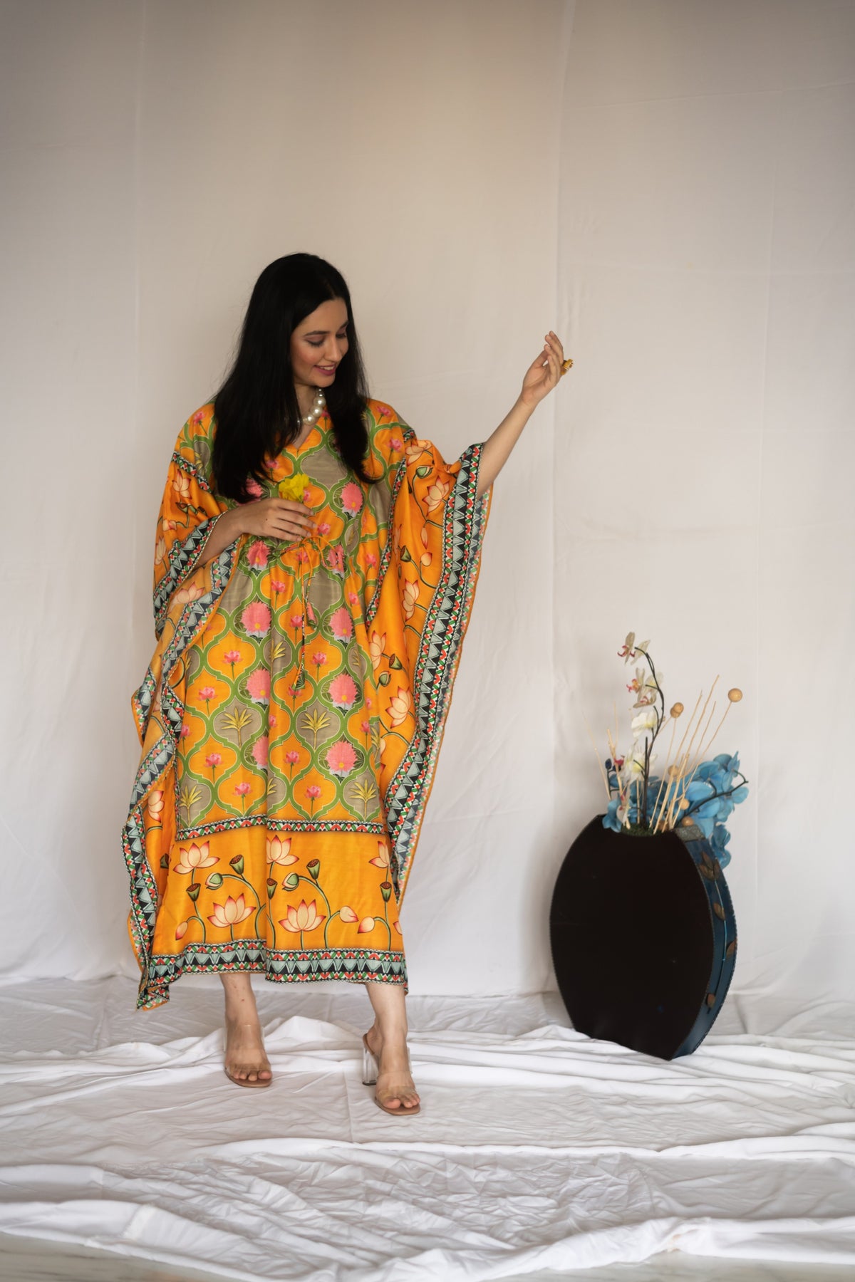 Yellow Melodious Kaftan-Clothing-Ekana Label