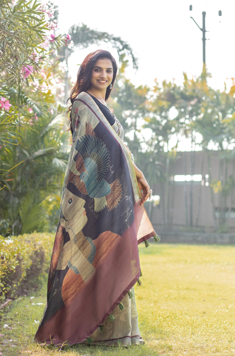 Navratan Stri Saree-Ekana Label