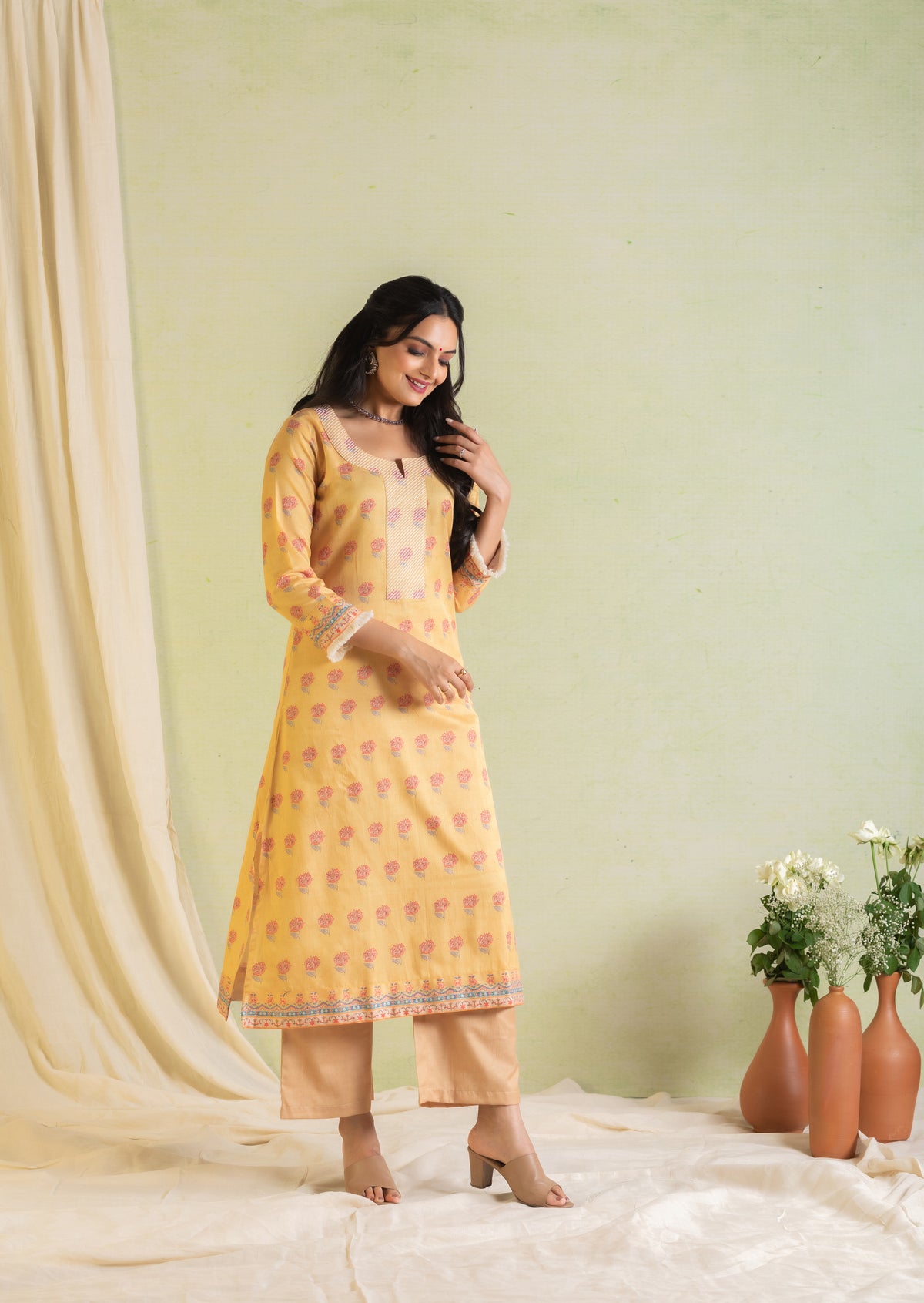 Chann Simplicity with a Rose Touch Suit Set-Suit Set-Ekana Label