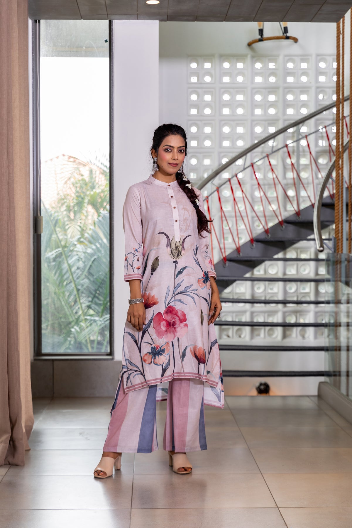 Alisha Floral Kurta Set-Ekana Label