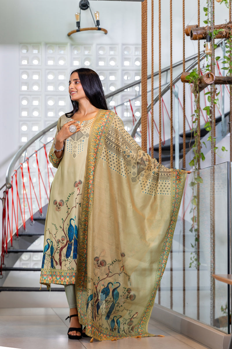 Nayab Mayur Dupatta-Ekana Label