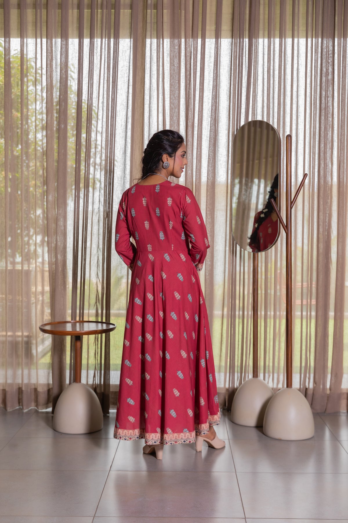 Nandini Angrakha Kurta With Dupatta-Gown With Dupatta-Ekana Label