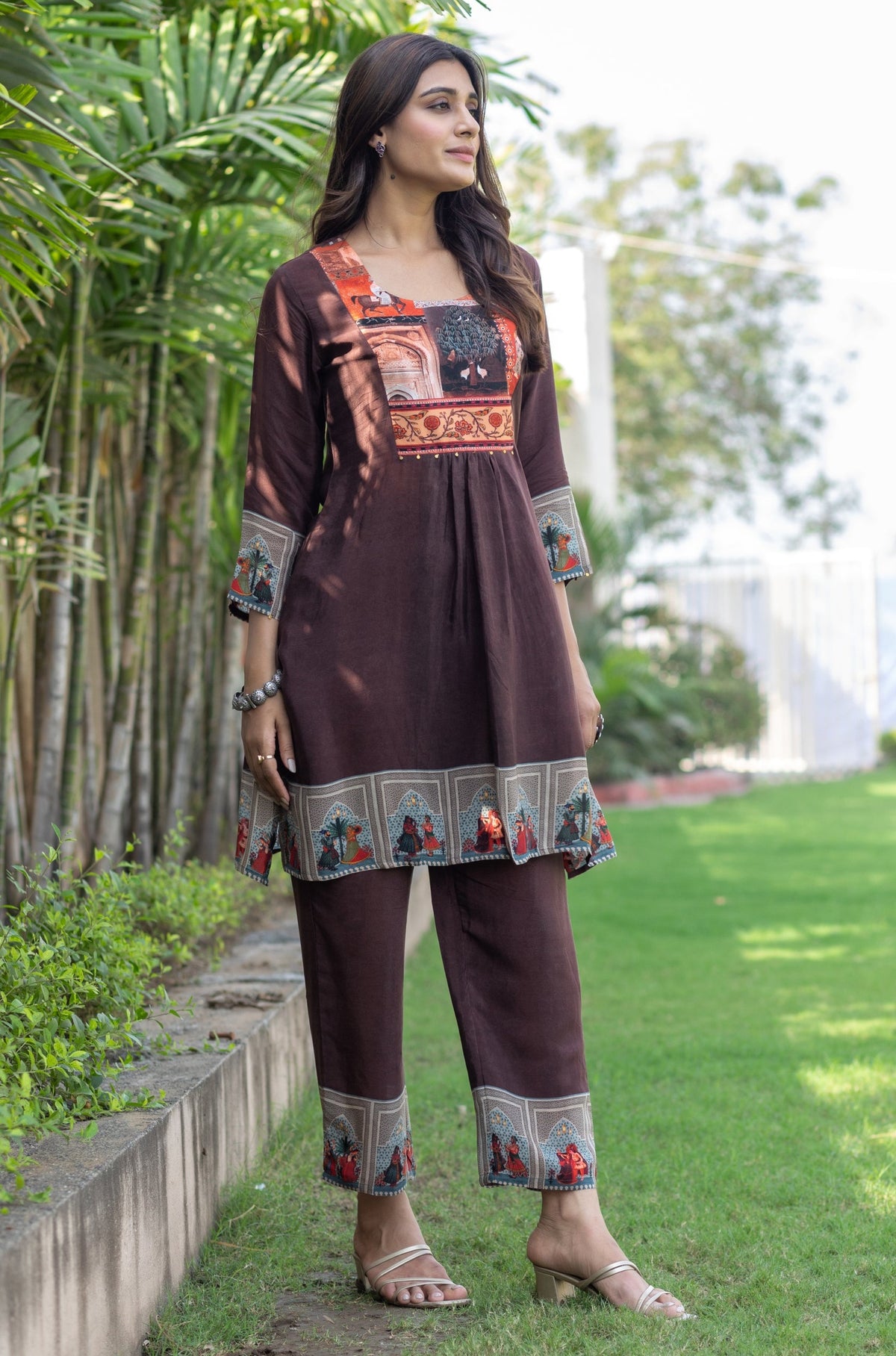 Hazelnut Patchwork Co-ord Set-Western-Ekana Label