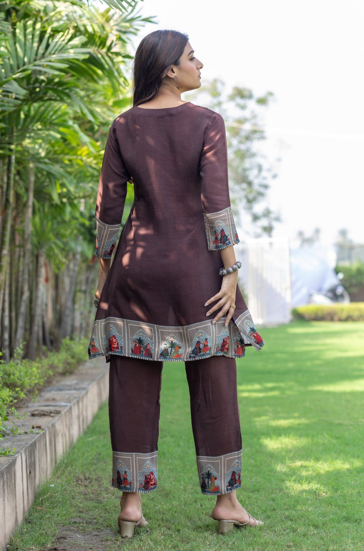 Hazelnut Patchwork Co-ord Set-Western-Ekana Label