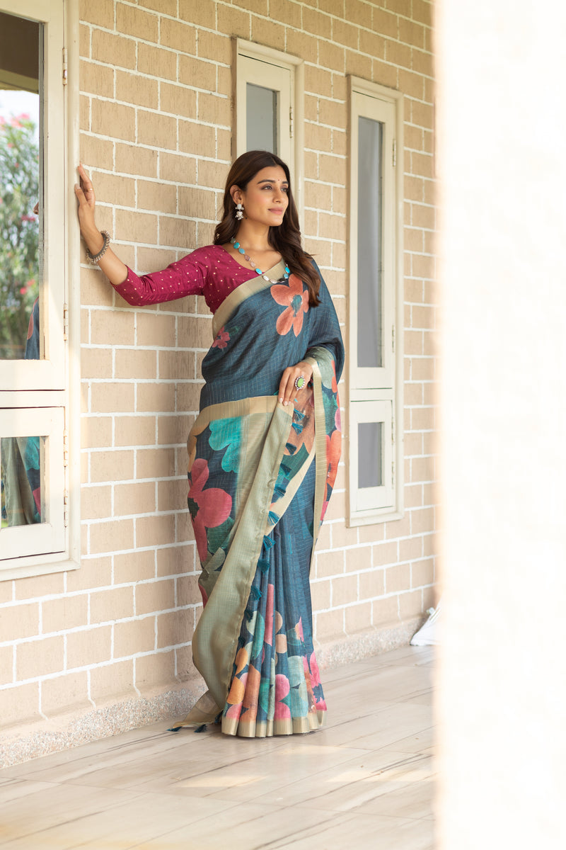 Vidushi Checks Saree-Saree-Ekana Label