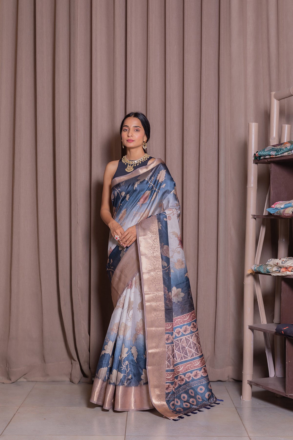 Aishwarya Kalamkari Delight Saree-Saree-Ekana Label