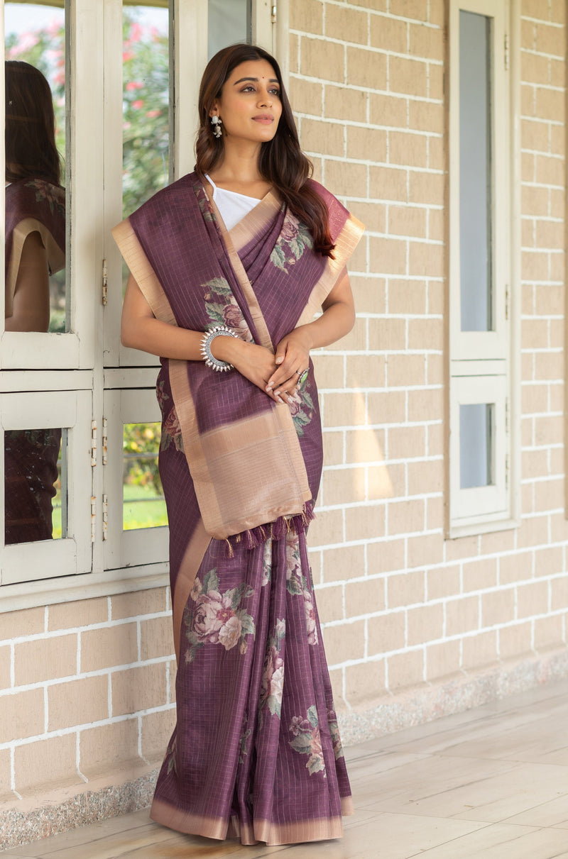 Anmol pushp Vastra Saree-Ekana Label