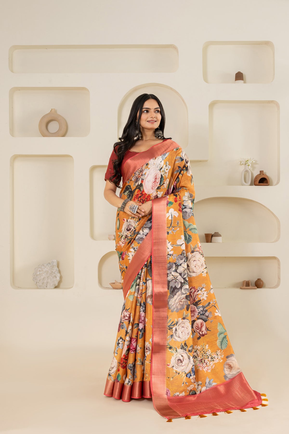 Rangoli Flower Dream Saree