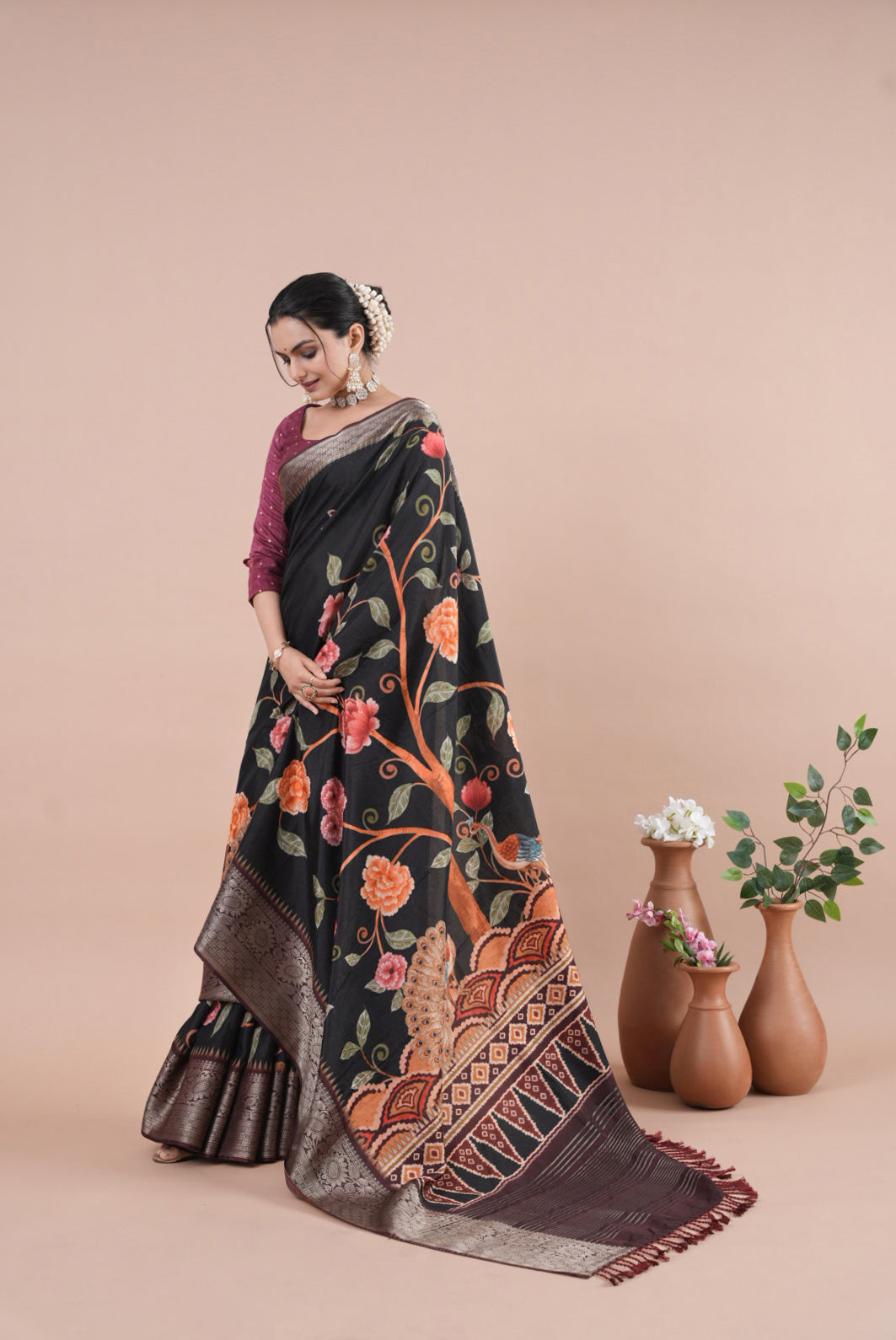 Shyam Saaj Saree-Saree-Ekana Label