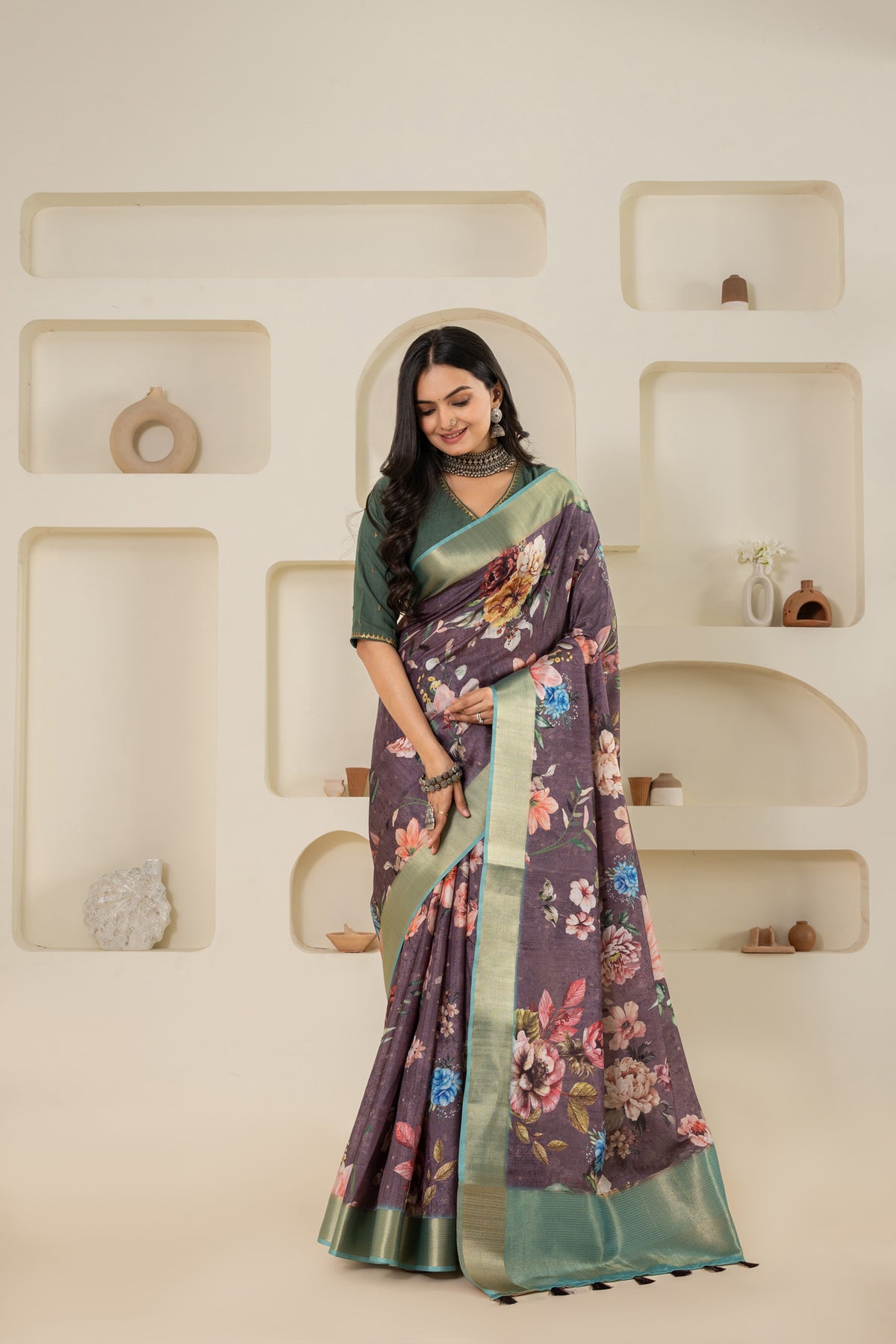 Lavanya Lavender Bloom Saree