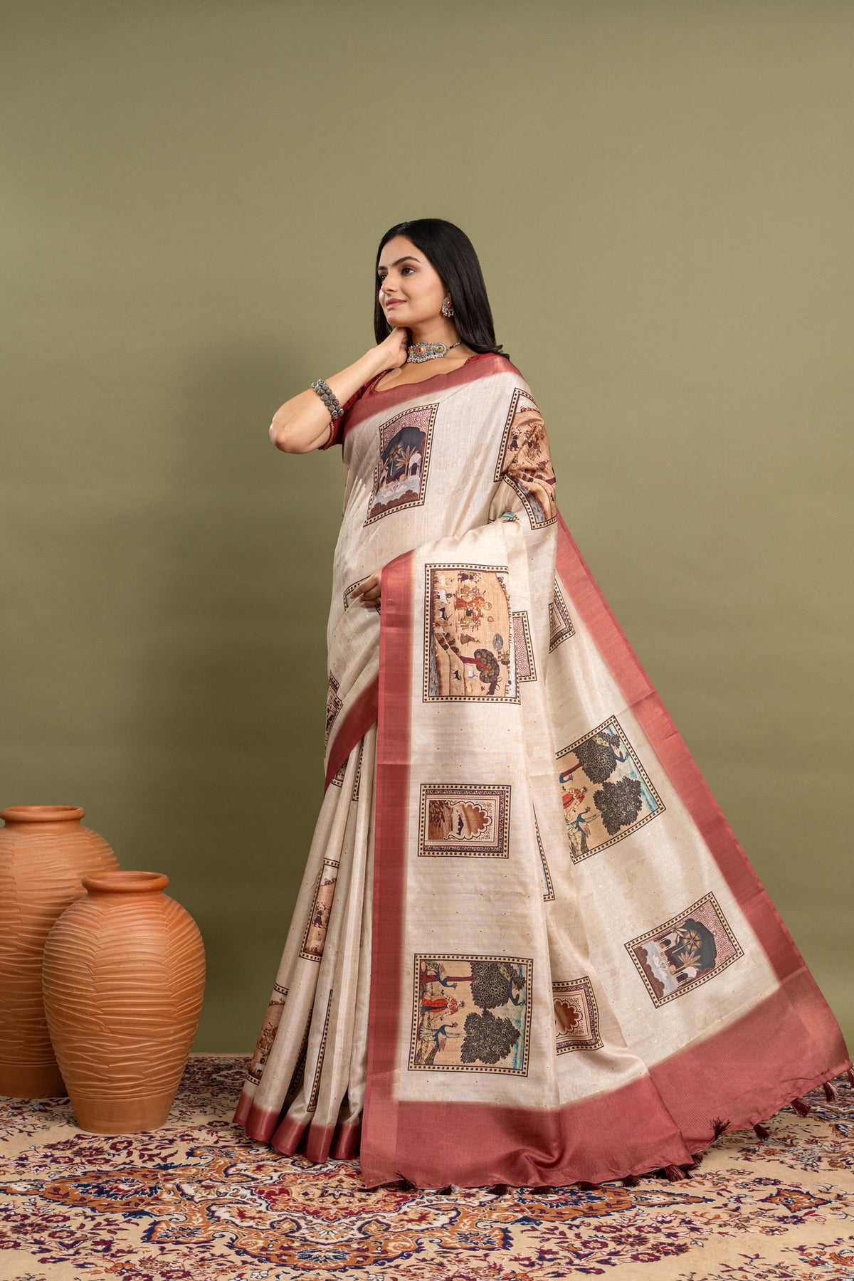 Savitri Block Print Saree