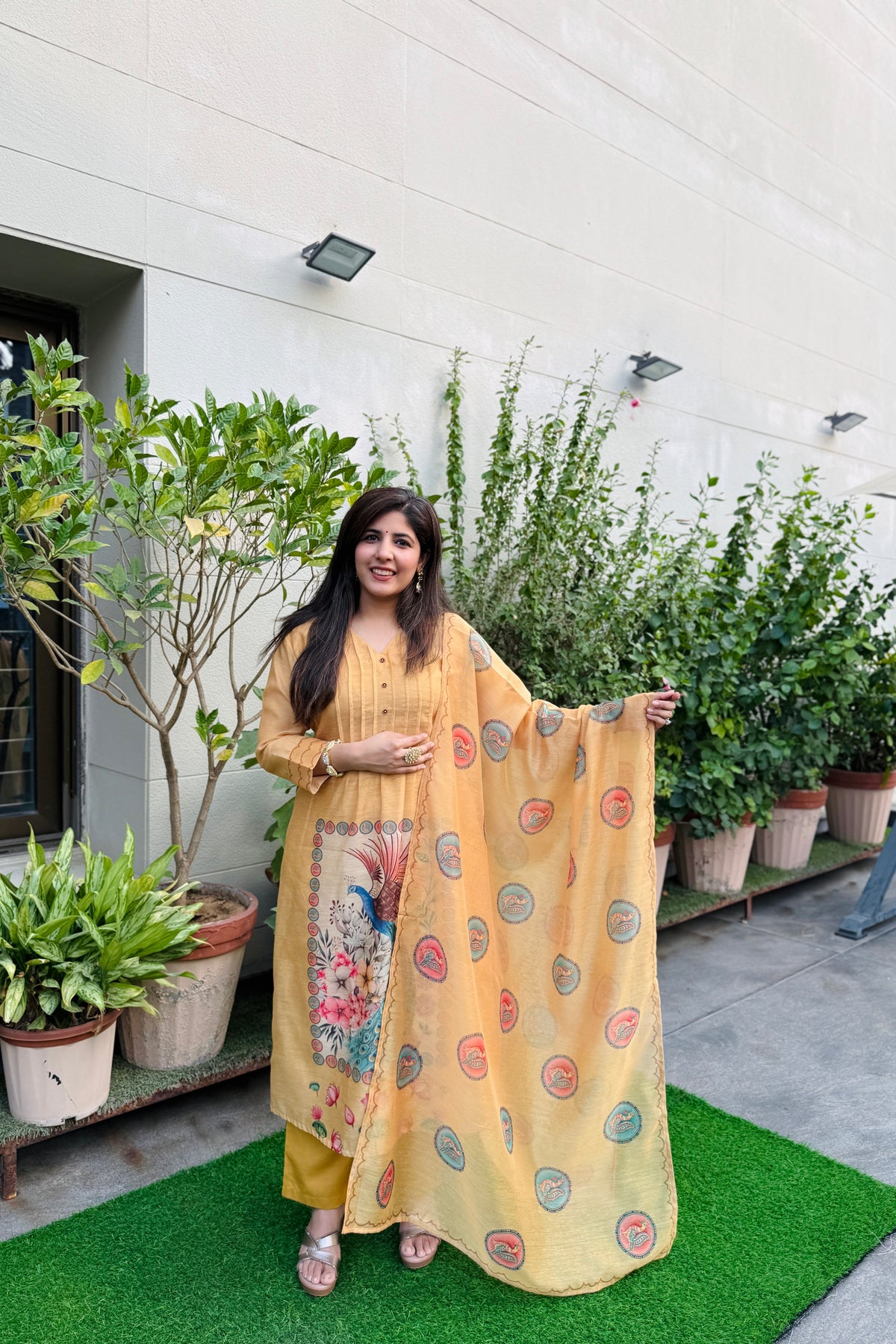 Mustard Mor ki Mehfil Dupatta