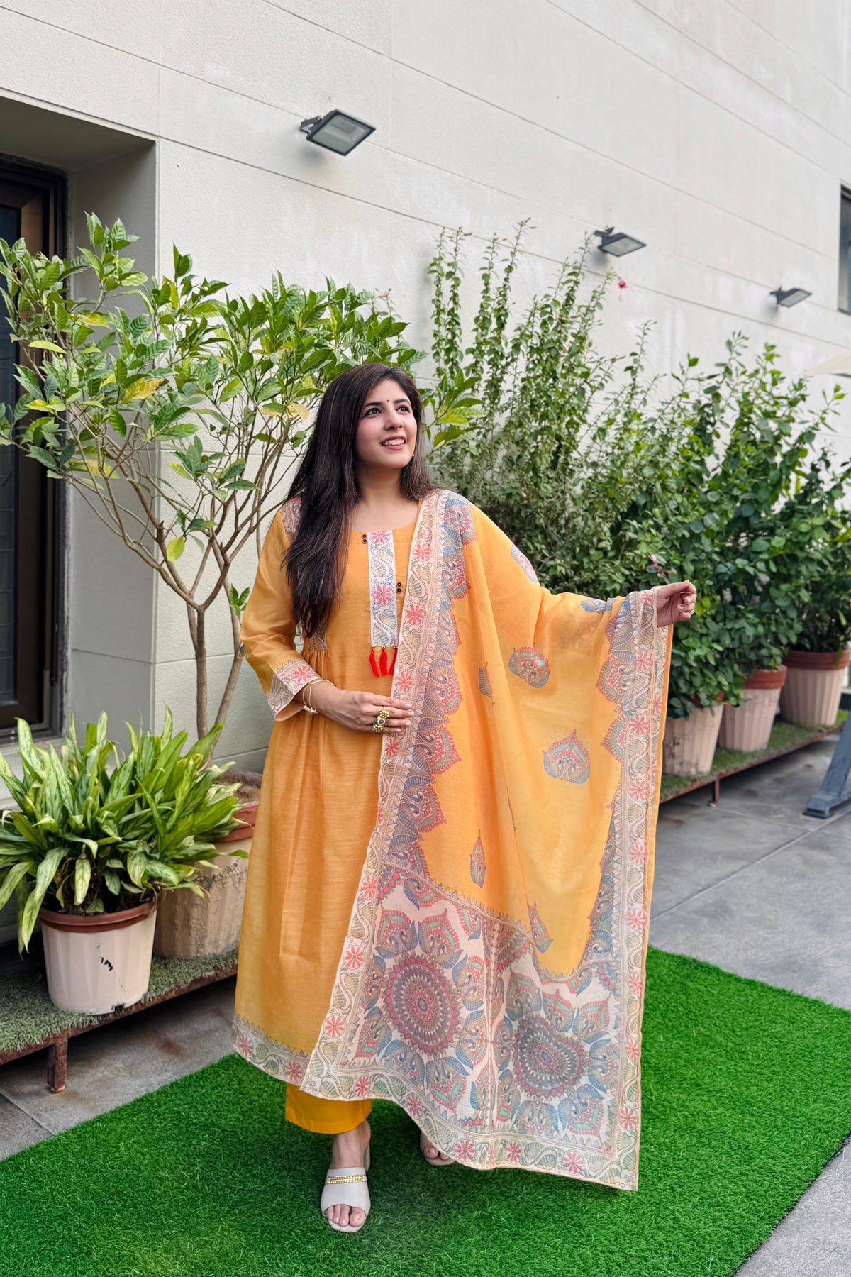 Sunny Sundari Madhubani Dupatta