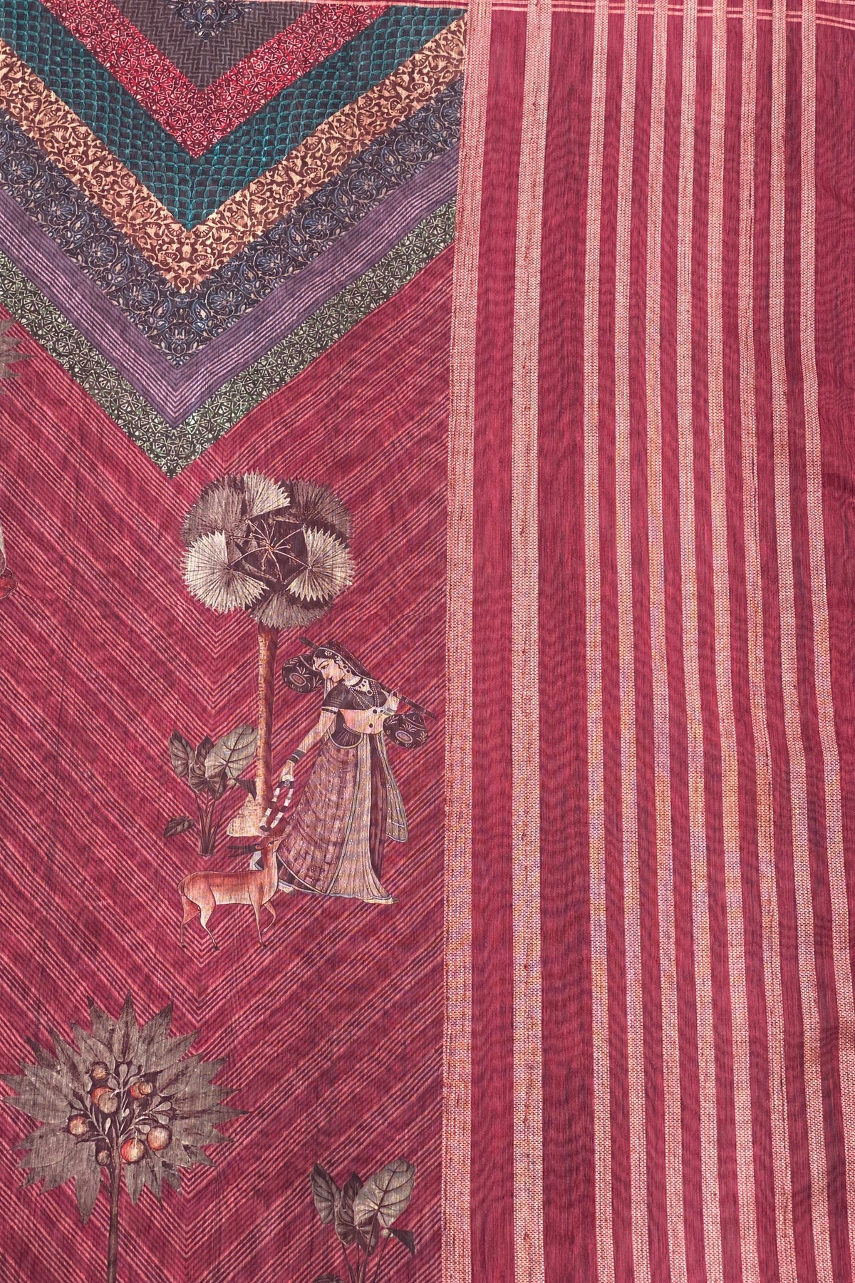 Rivaayat Ikkat Saree-Saree-Ekana Label