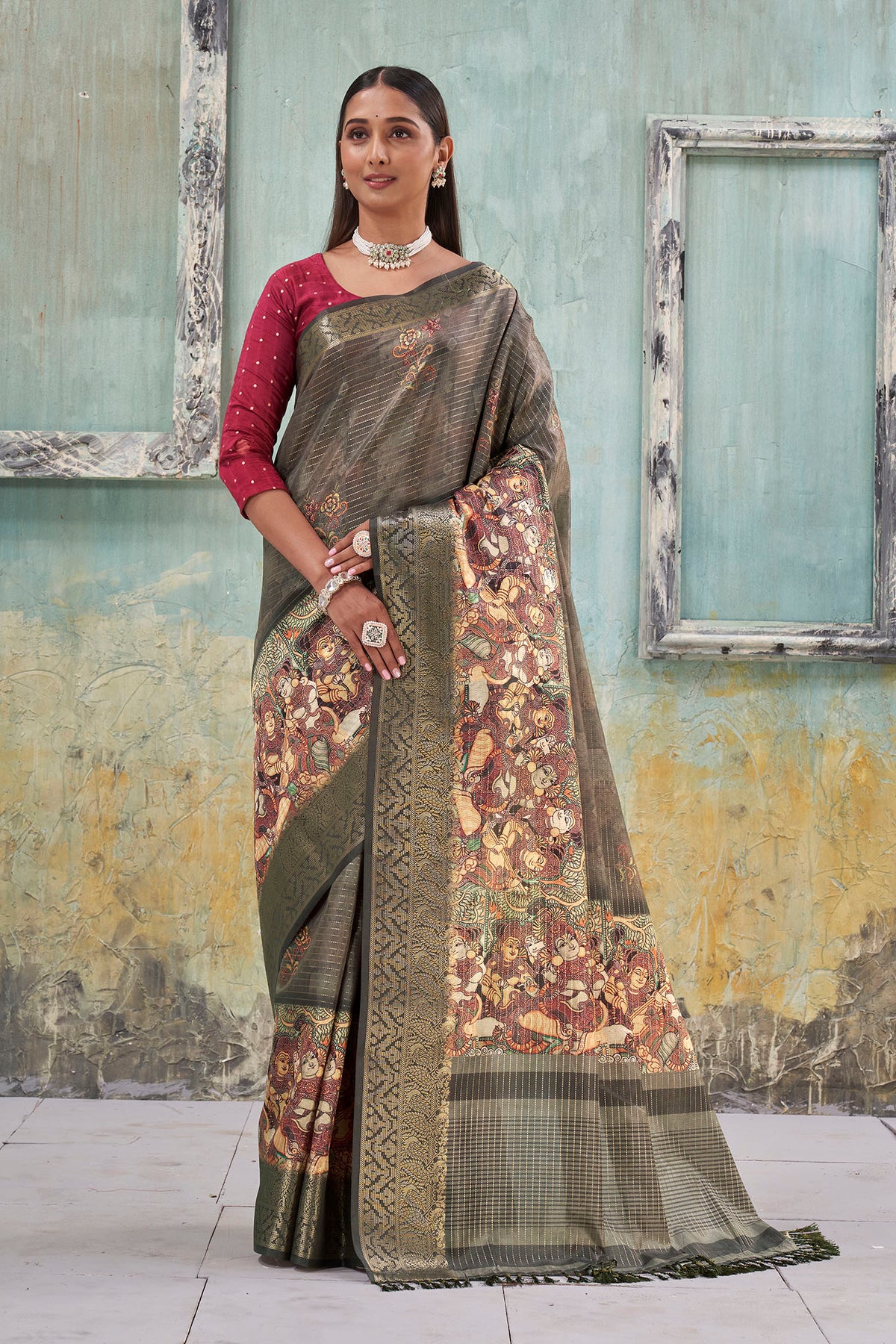 Samprada Kalamkari Saree