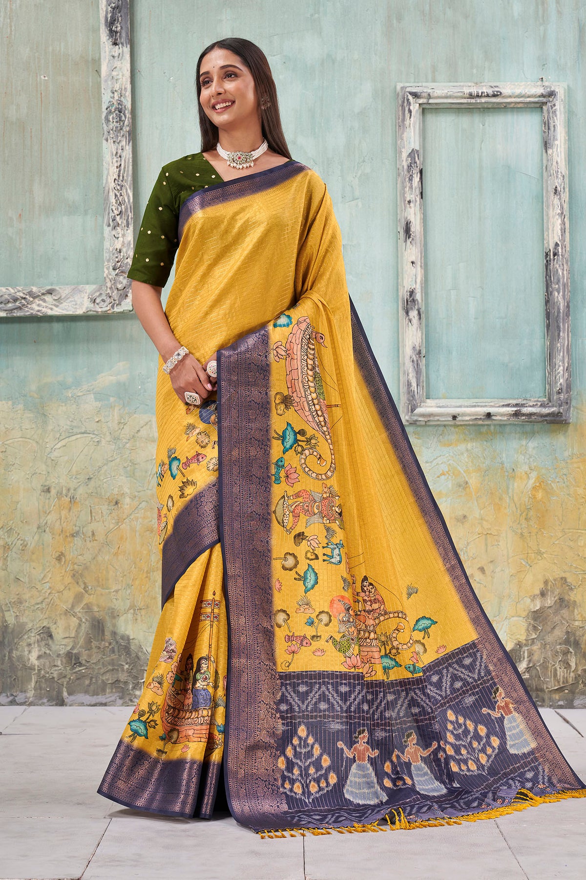 Vyoma Yellow Grace Saree