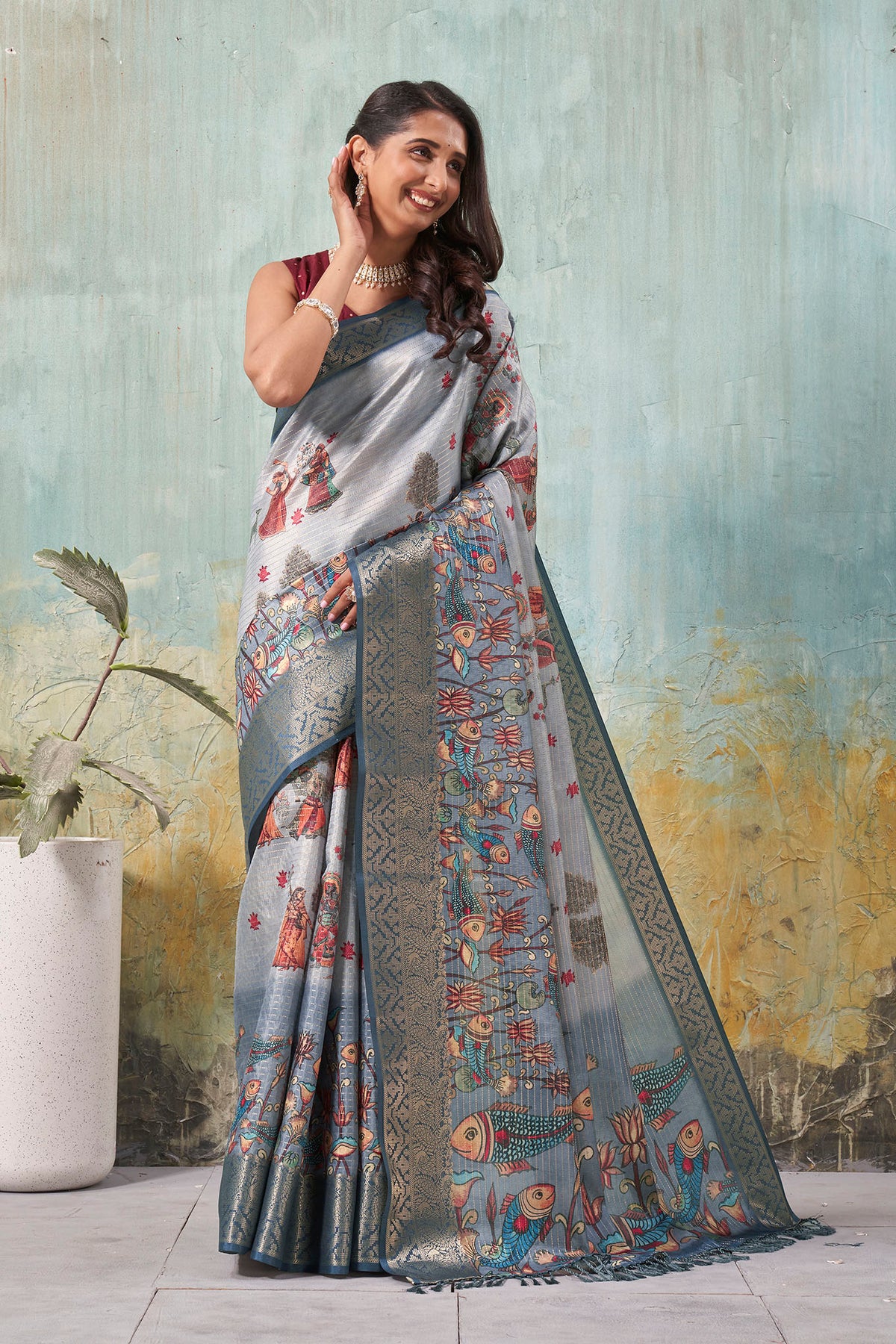 Platinum Grace Saree