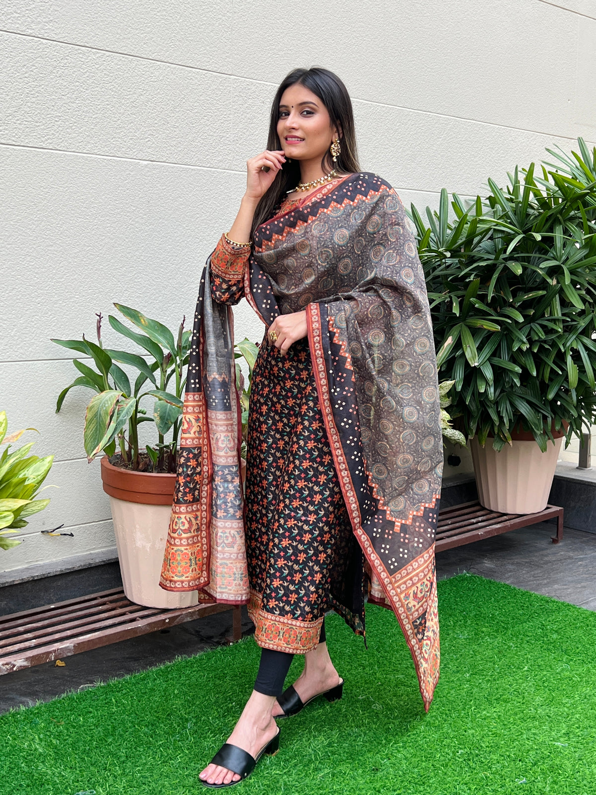 Zeenat Kalamkari Suit-Kurta Set-Ekana Label