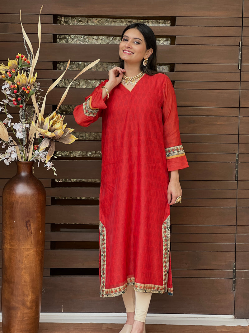 Kashish Kalamkari Suit-Kurta Set-Ekana Label