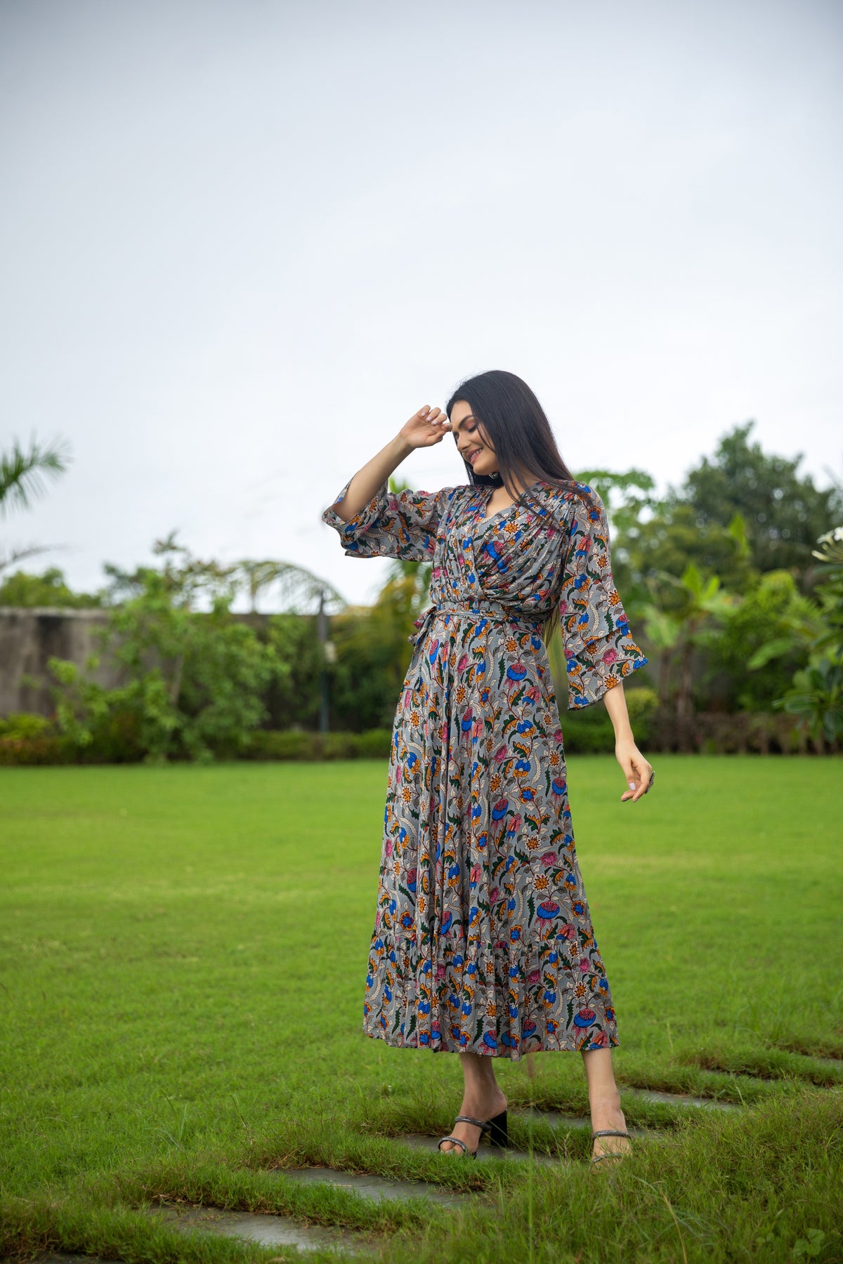 Hazel Kalamkari Dress-Clothing-Ekana Label