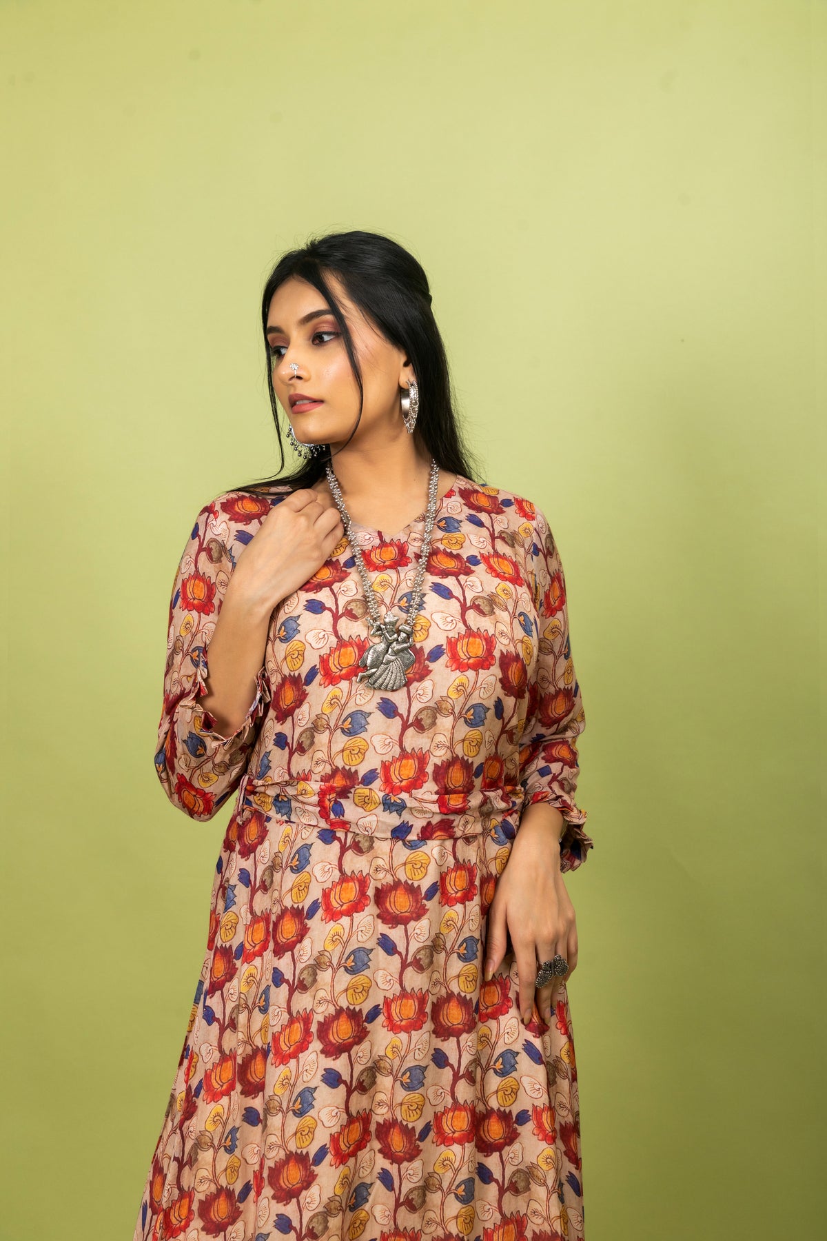 Saroj Pichwai Dress-Dresses-Ekana Label