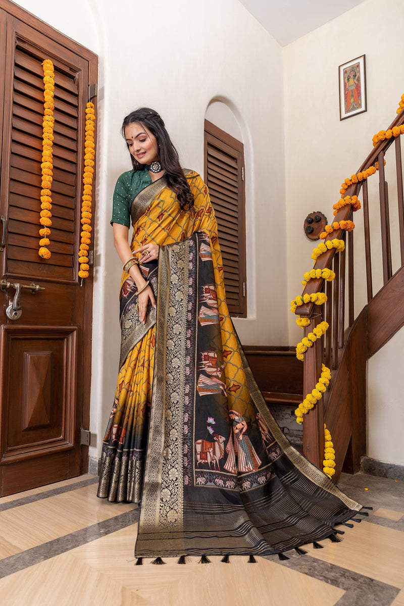 Indrakshi Pichwai Saree-Saree-Ekana Label