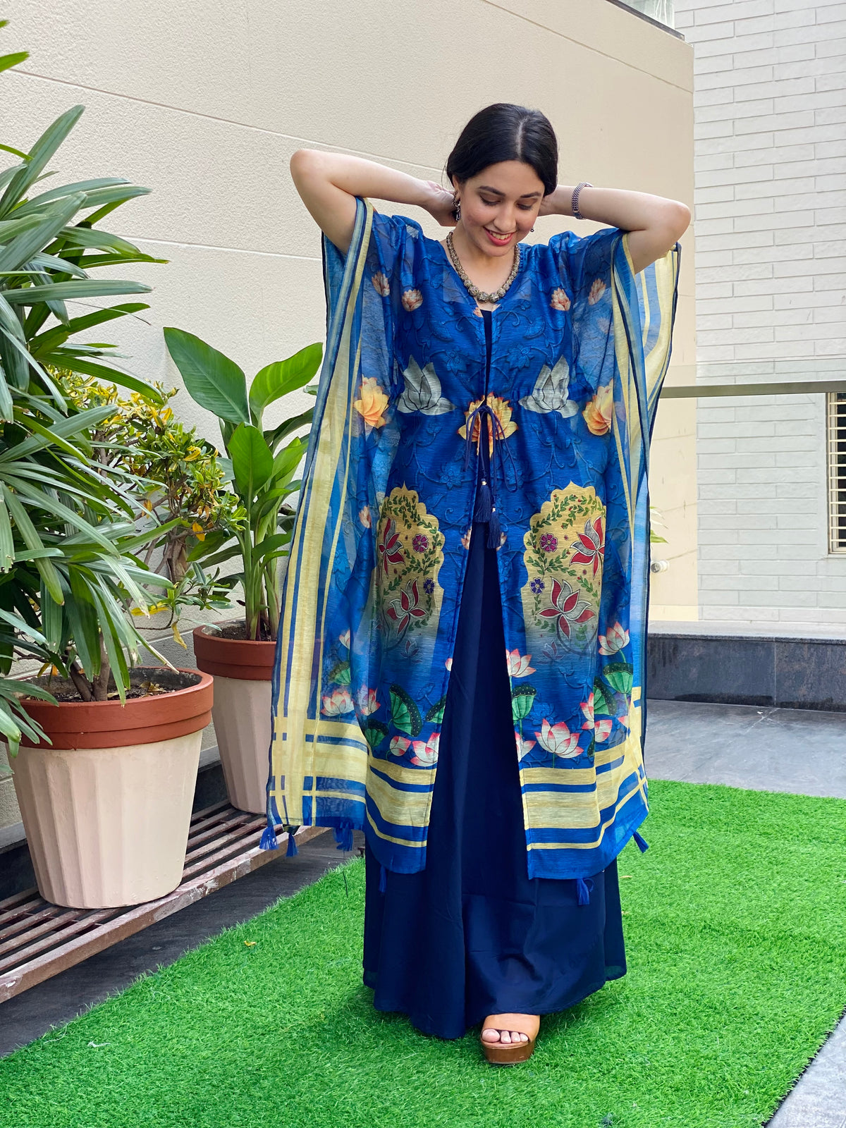 Blue Swan Cape Gown-Ekana Label